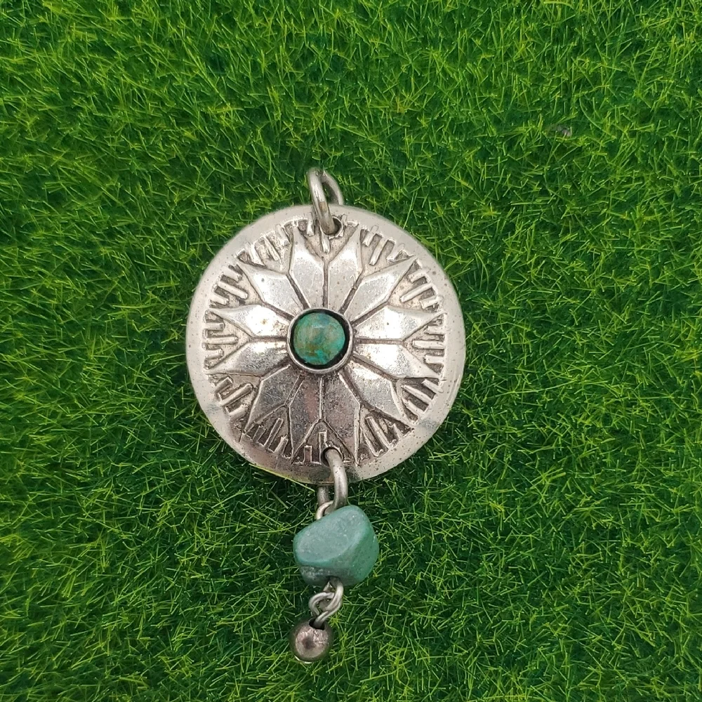 Silver and Turquoise Pendant P322‎